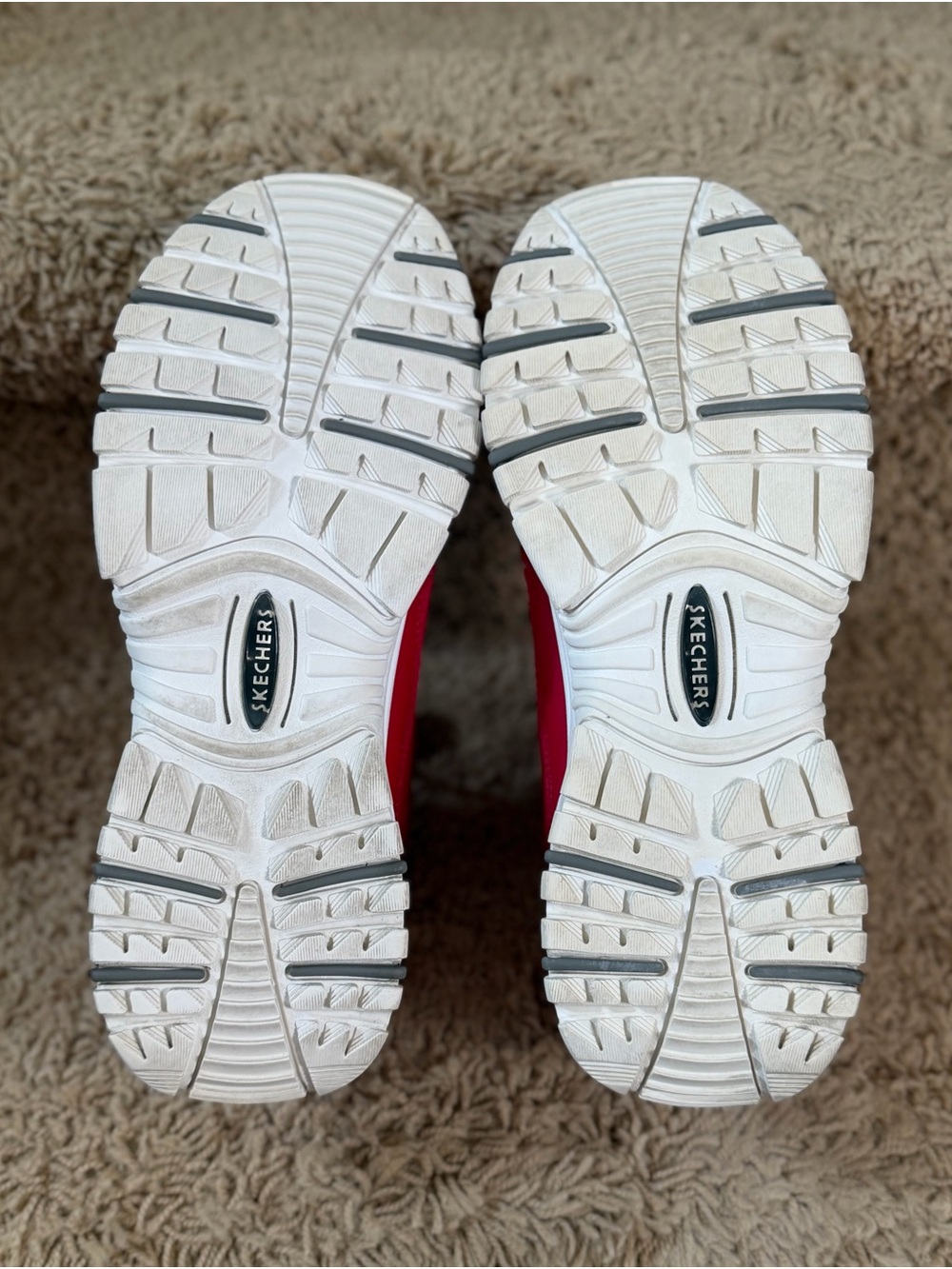 Skechers SKX Red Chunky Platform Athletic Sneakers - Picture 12 of 12